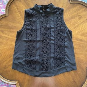 SALE: Ann Taylor Sleeveless Black Blouse